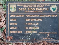 Belum Setahun Dibangun, Rabat Beton Bernilai Rp242 Juta di Sido Rahayu Sudah Mengelupas