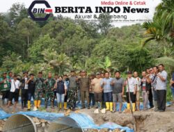 Bupati Tapanuli Utara Tinjau Pembangunan Jembatan Pascabencana di Purbatua