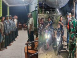 Jaga Situasi Kamtibmas, Koramil 402-11/Tl Selapan Gelar Patroli Malam di Desa Cengal Kecamatan Cengal