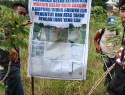 Keturunan Mursid Ratu Sangon Patok Tanah Miliknya Kembali