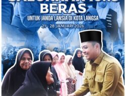Walikota Langsa Salurkan Bantuan Langsung Pangan Untuk Janda Lansia