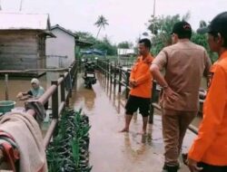 Ketinggian Air Sungai Komering turun,BPBD OKI masih siaga darurat banjir hingga akhir Januari 2026
