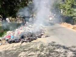 Sampah Menumpuk Dan Dibakar Masyarakat, Kurang Respon Geuchik Dan Petugas DLH Kota Langsa