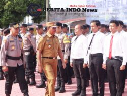 Wakapolres dan Wakil Bupati Toba Pimpin Apel Gelar Pasukan Operasi Keselamatan Toba 2026