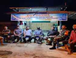 Camat Kayuagung Apresiasi Patroli Siskamling,Koramil 402-10/KA. Bersama Komponen Masyarakat Wujudkan Wilayah Aman dan Kondusif