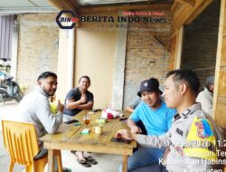 Polsek Habinsaran Sambang Desa, Jaga Sinergitas dan Kamtibmas 