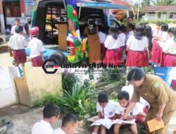 Datang ke SDN 175771 Siaro, Mobil Buku Ini Bikin Minat Literasi Meningkat