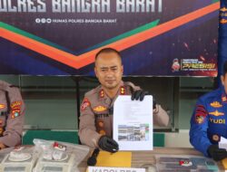 Kapolres Bangka Barat Tetapkan 5 Tersangka Penyelundupan 11,2 Ton Pasir Timah ke Malaysia