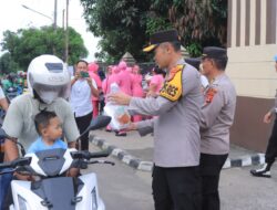 Ramadhan Penuh Berkah, Kapolres Metro Polda Lampung Bersama Bhayangkari dan Polwan Tebar Kebaikan dengan Berbagi Takjil