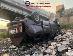 Kecelakaan Lalu Lintas Tunggal di Jalinsum Medan-Tarutung, 1 Mobil Terperosok ke Sungai Asahan