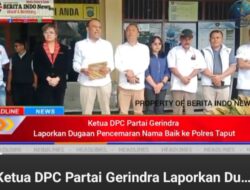 Ketua DPC Gerindra Taput Laporkan Dugaan Pencemaran Nama Baik ke Polres, Sebut Unggahan Medsos Rugikan Partai