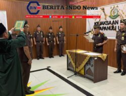 Kejari Taput Lantik Harri Citra Kesuma Jadi Kasi Pidum, Tekankan Integritas