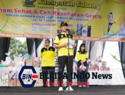 Sekda Subang Hadiri Senam Sehat dan Cek Kesehatan Gratis Massal dalam Rangka HUT ke-78 Kabupaten Subang