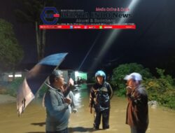 Tinjau Meluapnya Aek Haidupan Siwaluompu, Pemkab Tapanuli Utara Tetap Upayakan Percepatan Penanganan Normalisasi