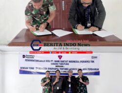BRI Tarutung dan Yonif TP 955/HS Jalin Kerja Sama di Doloksanggul