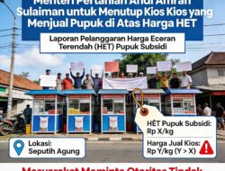 Masyarkat Meminta Kementerian Pertanian Dan Dinas Terkait Untuk Menutup Kios Penjual Pupuk Subsidi Di Atas Harga HET Yang Ada Di Kecamatan Seputih Agung  ‎