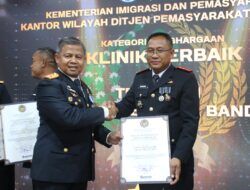 Membanggakan! Lapas Gunung Sugih Raih Penghargaan Klinik Terbaik III dan Apresiasi Penggagalan Penyelundupan Narkotika