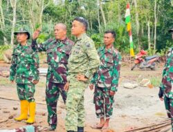 Kodim 0402/OKI Tinjau Langsung Progres Sasaran Fisik di Pematang Sukatani