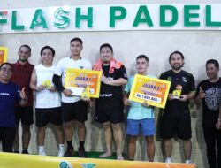 Turnament Session 1 Diselenggarakan Oleh BAPOR KORPRI Bekerjasama Dengan Bank BJB PDAM Tirta Rangga Di Flash Padel Subang