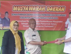 Andi Satria S.A.P Kembali Nahkodai DPD LPM Lamteng Periode 2026-2031