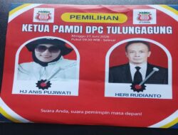 PEMILIHAN KETUA DPC PAMDI TULUNGAGUNG DIGELAR HARI MINGGU 21 JUNI 2026, DUA KANDIDAT SIAP BERTARUNG           