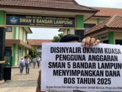Disinyalir Oknum Kepala SMAN 5 BANDAR LAMPUNG Menyimpangkan Dana Bos Tahun 2025
