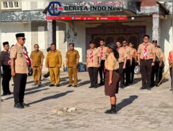 ‎Bupati Tapanuli Utara Lepas Kontingen Pramuka Menuju Jambore Daerah Sumatera Utara 2026  ‎