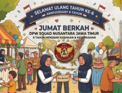 Enam Tahun Gerakan Jumat Berkah, DPW Squad Nusantara Jawa Timur Ajak Masyarakat Perkuat Kepedulian Melalui Donasi Anniversary Ke-6