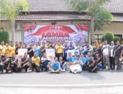 Meriahkan HUT Ke-81 Kemerdekaan RI, Polres Jombang Gelar Turnamen Mini Soccer Bersarung
