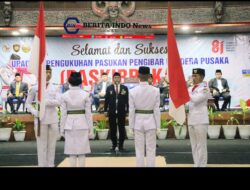 ‎Kukuhkan 17 Anggota Paskibraka, Bupati Taput Dorong Pembentukan Karakter Generasi Muda