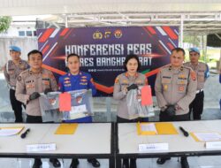 Polres Bangka Barat Konfrensi Pers Gagalkan Penyelundupan 4,9 Ton Diduga Logam Tanah Jarang