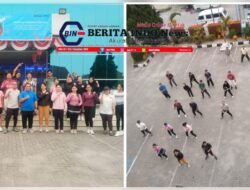 BRI Cabang Tarutung Gelar Senam Sehat Rutin, Dukung Produktivitas dan Pelayanan Nasabah 
