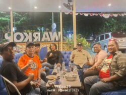 Ketum DPP SWI, H.Iskdandar, S.Sos, Sekjen Herry Budiman, dan Kabid OKK, Riki Kordinasi dengan Ketua DPW SWI Jatim Hadi Martono dan Pengurus, di Warkop Sentral