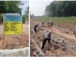 Dana Desa Rp80 Juta, Drainase Tulung Singkip Diborong Rp12 Juta, Warga Bertanya