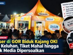 Konser di GOR Biduk Kajang OKI Tuai Keluhan, Tiket Mahal hingga Awak Media Dipersoalkan