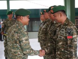 66 Prajurit Kodim 0402/OKI-OI Naik Pangkat, Dandim Tekankan Peningkatan Profesionalisme
