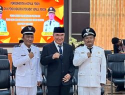Bupati Tanggamus Lantik Dua Pj Kepala Pekon, Tekankan Pelayanan Tanpa Pandang Bulu
