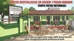 Proyek Revitalisasi SD Negeri 1 Pasar Madang Menuai Sorotan: Tanpa Identitas, Tanpa Papan Informasi, Tanpa APD   