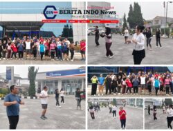 Sehat Bersama, Kompak Melayani: BRI Tarutung Rutin Gelar Senam Sehat